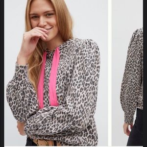 Anthropologie Weekender Puff Sleeved Hoodie